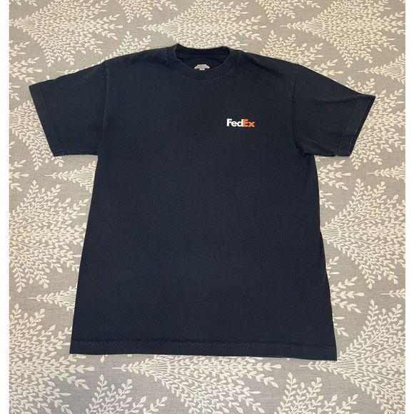 Fedex T Shirt Navy Blue Size Medium Unisex Tee - Picture 1 of 4